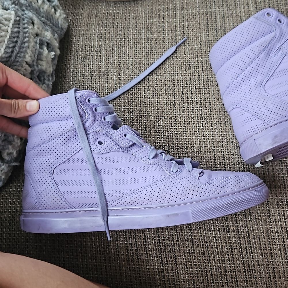 Balenciaga sz 41IT / US 11 women's purple leather high tops authenticated - Picture 8 of 12